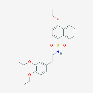 N-[2-(3,4-diethoxyphenyl)ethyl]-4-ethoxynaphthalene-1-sulfonamide