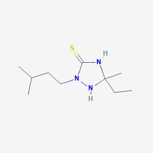 5-Ethyl-5-methyl-2-(3-methylbutyl)-1,2,4-triazolidine-3-thione