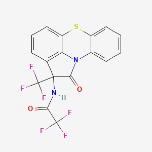 2,2,2-trifluoro-N-[1-oxo-2-(trifluoromethyl)-1,2-dihydropyrrolo[3,2,1-kl]phenothiazin-2-yl]acetamide