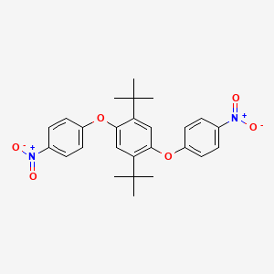 molecular formula C26H28N2O6 B11077747 1,4-Di-tert-butyl-2,5-bis(4-nitrophenoxy)benzene 