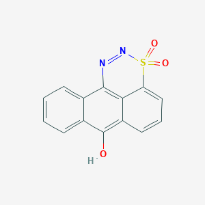 molecular formula C14H8N2O3S B11077753 anthra[9,1-de][1,2,3]thiadiazin-7(2H)-one 3,3-dioxide 