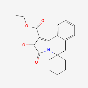 ethyl 2',3'-dioxo-2',6'-dihydro-3'H-spiro[cyclohexane-1,5'-pyrrolo[2,1-a]isoquinoline]-1'-carboxylate