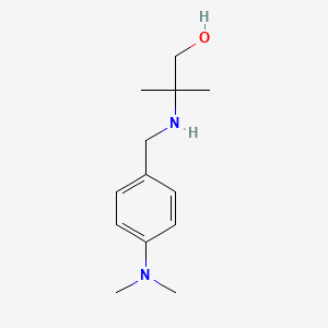 molecular formula C13H22N2O B11077765 Propan-1-ol, 2-(4-dimethylaminobenzylamino)-2-methyl- CAS No. 22563-93-5