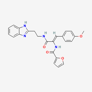 N-[(1Z)-3-{[2-(1H-benzimidazol-2-yl)ethyl]amino}-1-(4-methoxyphenyl)-3-oxoprop-1-en-2-yl]furan-2-carboxamide