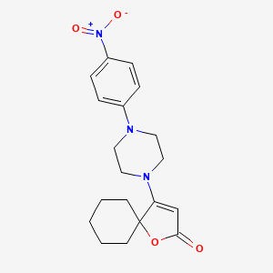 4-[4-(4-Nitrophenyl)piperazin-1-yl]-1-oxaspiro[4.5]dec-3-en-2-one