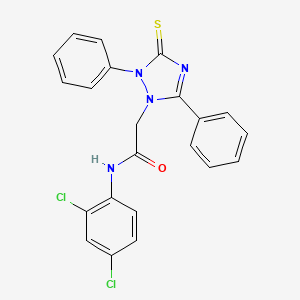 N-(2,4-dichlorophenyl)-2-(2,5-diphenyl-3-thioxo-2,3-dihydro-1H-1,2,4-triazol-1-yl)acetamide