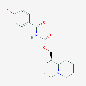 (1R)-octahydro-2H-quinolizin-1-ylmethyl [(4-fluorophenyl)carbonyl]carbamate