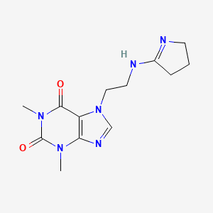 1,3-dimethyl-7-{2-[(2E)-pyrrolidin-2-ylideneamino]ethyl}-3,7-dihydro-1H-purine-2,6-dione