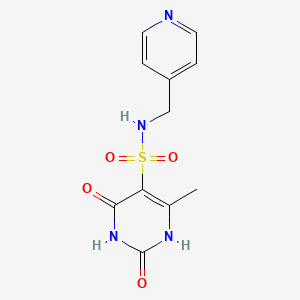 6-methyl-2,4-dioxo-N-(pyridin-4-ylmethyl)-1,2,3,4-tetrahydropyrimidine-5-sulfonamide