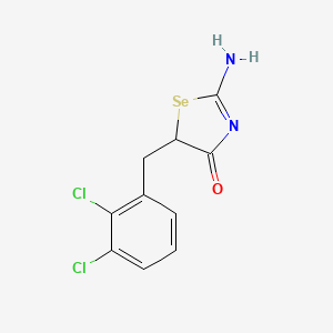 molecular formula C10H8Cl2N2OSe B11078112 5-(2,3-Dichlorobenzyl)-2-imino-1,3-selenazolidin-4-one 