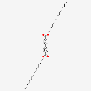 molecular formula C46H74O4 B11078197 Dihexadecyl biphenyl-4,4'-dicarboxylate 