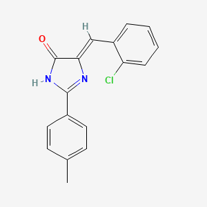 (5Z)-5-(2-chlorobenzylidene)-2-(4-methylphenyl)-3,5-dihydro-4H-imidazol-4-one