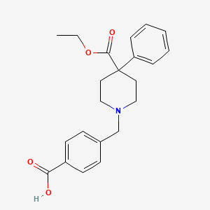 4-{[4-(Ethoxycarbonyl)-4-phenylpiperidin-1-yl]methyl}benzoic acid