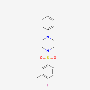 1-[(4-Fluoro-3-methylphenyl)sulfonyl]-4-(4-methylphenyl)piperazine