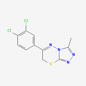 6-(3,4-dichlorophenyl)-3-methyl-7H-[1,2,4]triazolo[3,4-b][1,3,4]thiadiazine