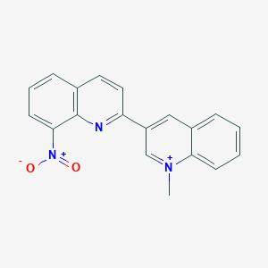 1-Methyl-3-(8-nitroquinolin-2-yl)quinolinium