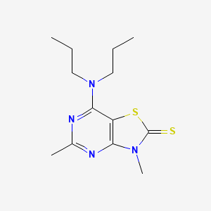 7-(dipropylamino)-3,5-dimethyl[1,3]thiazolo[4,5-d]pyrimidine-2(3H)-thione