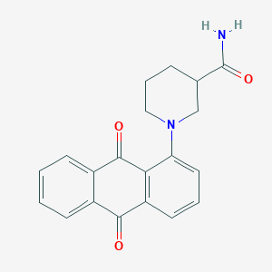 1-(9,10-Dioxo-9,10-dihydroanthracen-1-yl)piperidine-3-carboxamide