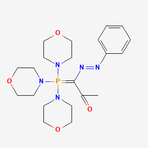 1-[(E)-phenyldiazenyl]-1-(trimorpholin-4-yl-lambda~5~-phosphanylidene)propan-2-one