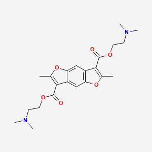 2,6-Dimethyl-benzo[1,2-b;4,5-b']difuran-3,7-dicarboxylic acid bis-(2-dimethylamino-ethyl) ester