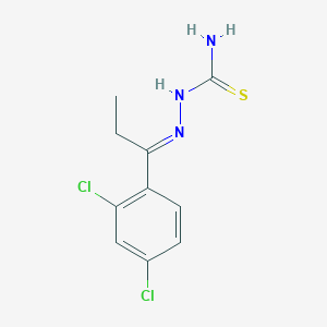 2-[1-(2,4-Dichlorophenyl)propylidene]hydrazine-1-carbothioamide