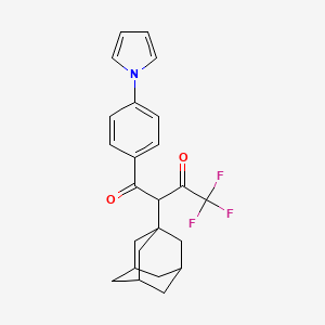 2-Adamantan-1-yl-4,4,4-trifluoro-1-(4-pyrrol-1-yl-phenyl)-butane-1,3-dione