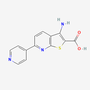 3-Amino-6-(pyridin-4-yl)thieno[2,3-b]pyridine-2-carboxylic acid