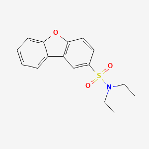 molecular formula C16H17NO3S B11079281 N,N-diethyldibenzo[b,d]furan-2-sulfonamide 