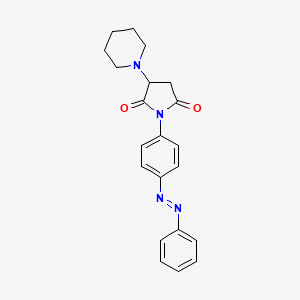 1-{4-[(E)-phenyldiazenyl]phenyl}-3-(piperidin-1-yl)pyrrolidine-2,5-dione