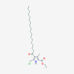 ethyl 5-(chloromethyl)-3-methyl-4-octadecanoyl-1H-pyrrole-2-carboxylate