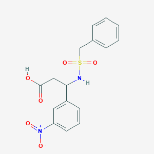 3-[(Benzylsulfonyl)amino]-3-(3-nitrophenyl)propanoic acid