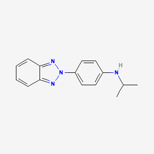 molecular formula C15H16N4 B11079477 (4-Benzotriazol-2-ylphenyl)(isopropyl)amine 