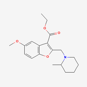 Ethyl 5-methoxy-2-[(2-methylpiperidin-1-yl)methyl]-1-benzofuran-3-carboxylate