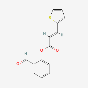 2-formylphenyl (2E)-3-(thiophen-2-yl)prop-2-enoate