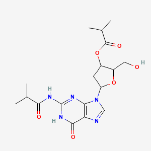 5-[6-Hydroxy-2-(isobutyrylamino)-9H-purin-9-YL]-2-(hydroxymethyl)tetrahydro-3-furanyl 2-methylpropanoate