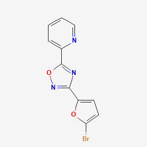 3-(5-Bromofuran-2-yl)-5-pyridin-2-yl-1,2,4-oxadiazole