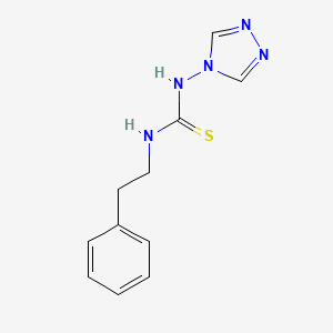 molecular formula C11H13N5S B11079675 1-(2-phenylethyl)-3-(4H-1,2,4-triazol-4-yl)thiourea 