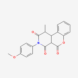 3-(4-methoxyphenyl)-1-methyl-4a,10b-dihydro-2H-chromeno[3,4-c]pyridine-2,4,5(1H,3H)-trione