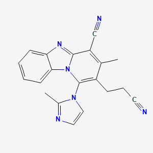 2-(2-cyanoethyl)-3-methyl-1-(2-methyl-1H-imidazol-1-yl)pyrido[1,2-a]benzimidazole-4-carbonitrile