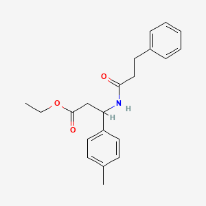 Ethyl 3-(4-methylphenyl)-3-[(3-phenylpropanoyl)amino]propanoate