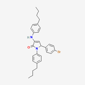 5-(4-bromophenyl)-1-(4-butylphenyl)-3-[(4-butylphenyl)amino]-1,5-dihydro-2H-pyrrol-2-one