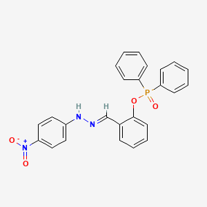 2-{(E)-[2-(4-nitrophenyl)hydrazinylidene]methyl}phenyl diphenylphosphinate