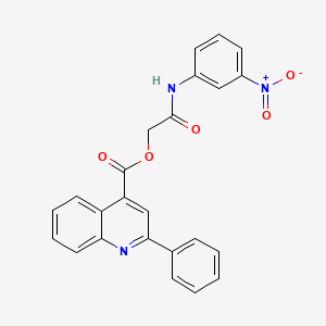 2-[(3-Nitrophenyl)amino]-2-oxoethyl 2-phenylquinoline-4-carboxylate