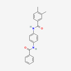 3,4-dimethyl-N-{4-[(phenylcarbonyl)amino]phenyl}benzamide