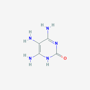 molecular formula C4H7N5O B110800 4,5,6-Triaminopyrimidin-2(1h)-one CAS No. 22715-34-0