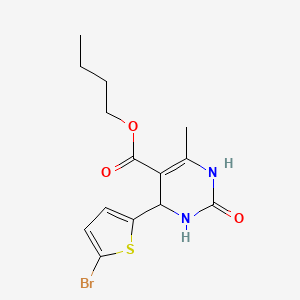 Butyl 4-(5-bromothiophen-2-yl)-6-methyl-2-oxo-1,2,3,4-tetrahydropyrimidine-5-carboxylate