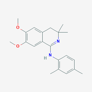 N-[(1Z)-6,7-dimethoxy-3,3-dimethyl-3,4-dihydroisoquinolin-1(2H)-ylidene]-2,4-dimethylaniline