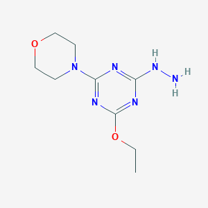 2-Ethoxy-4-hydrazinyl-6-(morpholin-4-yl)-1,3,5-triazine