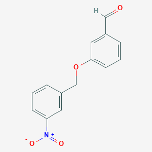 molecular formula C14H11NO4 B11080081 3-[(3-Nitrobenzyl)oxy]benzaldehyde 