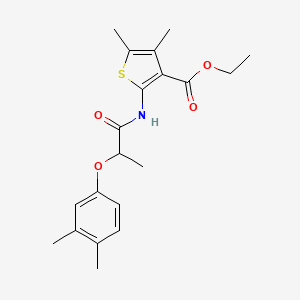 Ethyl 2-{[2-(3,4-dimethylphenoxy)propanoyl]amino}-4,5-dimethylthiophene-3-carboxylate